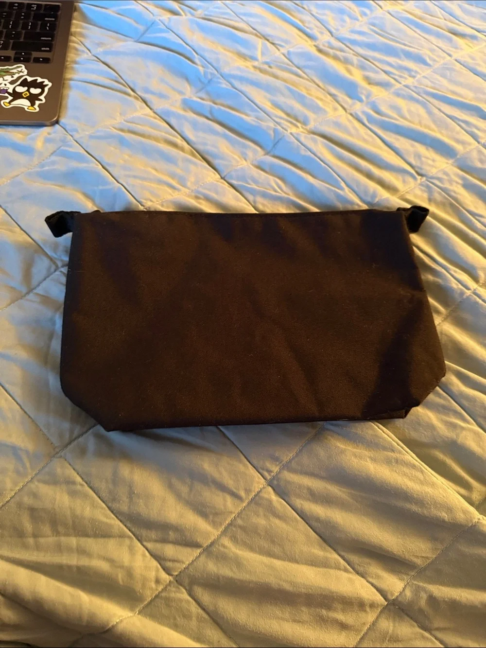 Basic black cosmetic bag